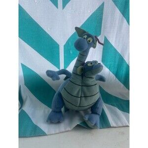 8" Quest for Camelot Devon & Cornwall 2-Headed Dragon 1998 Playworks Bean Plush